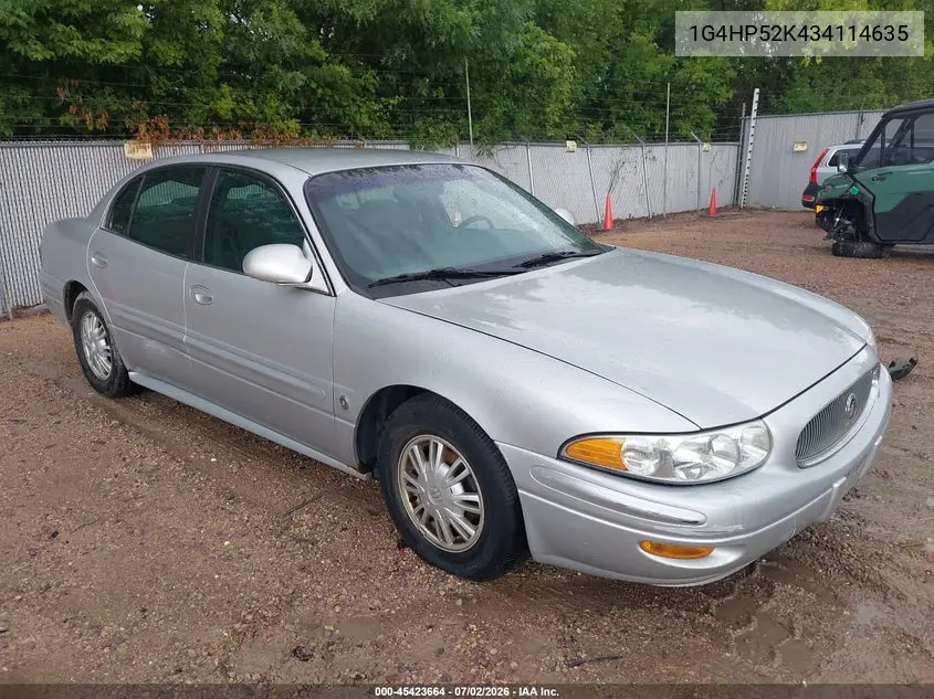 2003 Buick Lesabre Custom VIN: 1G4HP52K434114635 Lot: 45423664