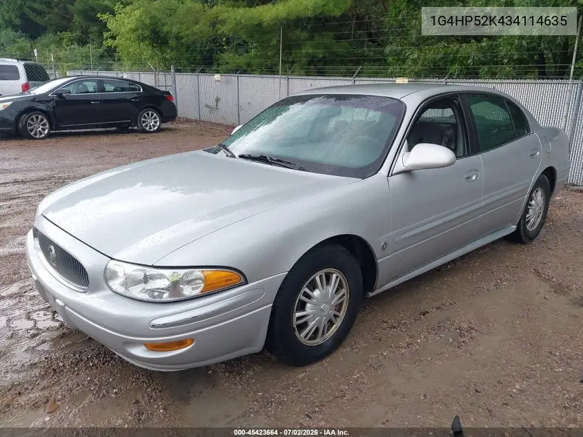 2003 Buick Lesabre Custom VIN: 1G4HP52K434114635 Lot: 45423664