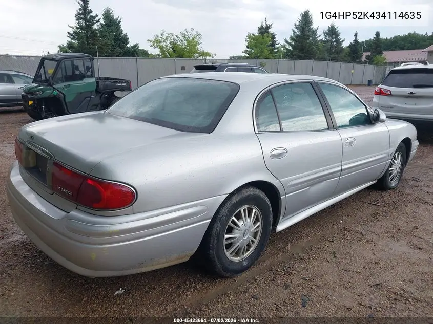2003 Buick Lesabre Custom VIN: 1G4HP52K434114635 Lot: 45423664