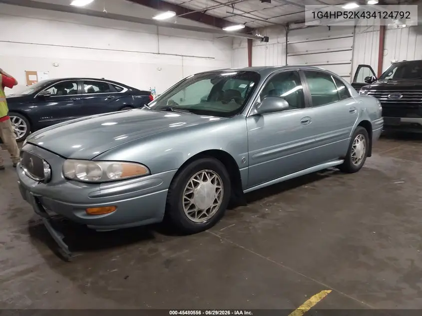 2003 Buick Lesabre Custom VIN: 1G4HP52K434124792 Lot: 45480556