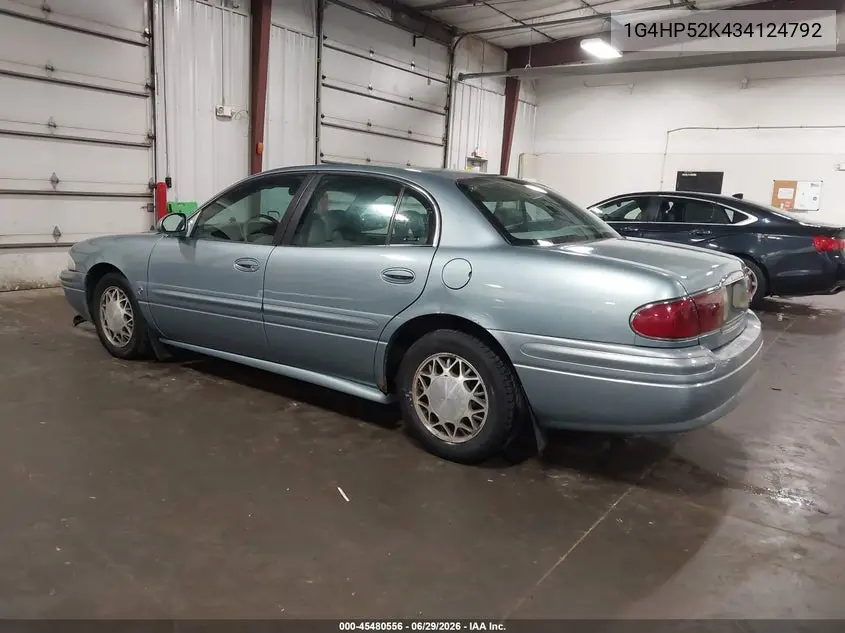 2003 Buick Lesabre Custom VIN: 1G4HP52K434124792 Lot: 45480556