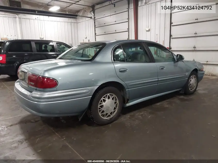 2003 Buick Lesabre Custom VIN: 1G4HP52K434124792 Lot: 45480556