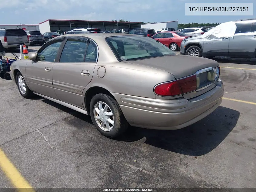 2003 Buick Lesabre Custom VIN: 1G4HP54K83U227551 Lot: 45486058