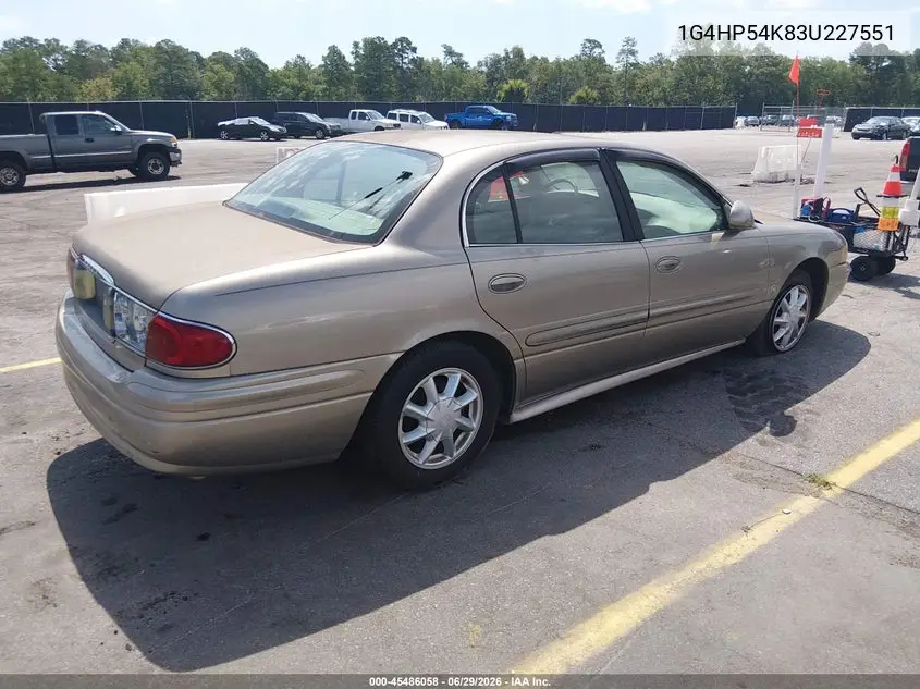2003 Buick Lesabre Custom VIN: 1G4HP54K83U227551 Lot: 45486058