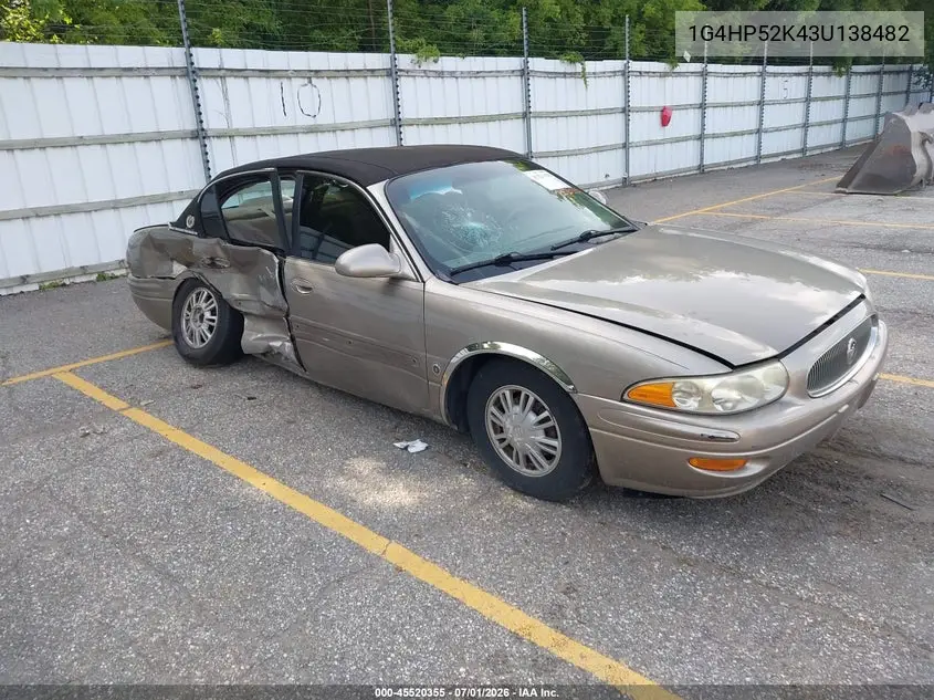 2003 Buick Lesabre Custom VIN: 1G4HP52K43U138482 Lot: 45520355