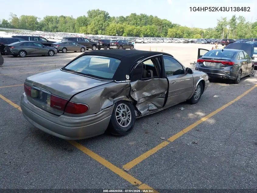 2003 Buick Lesabre Custom VIN: 1G4HP52K43U138482 Lot: 45520355