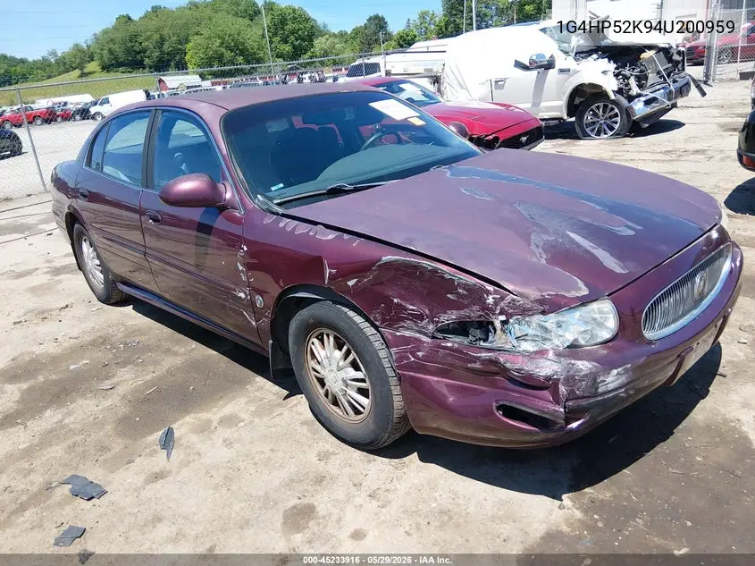 2004 Buick Lesabre Custom VIN: 1G4HP52K94U200959 Lot: 45233916