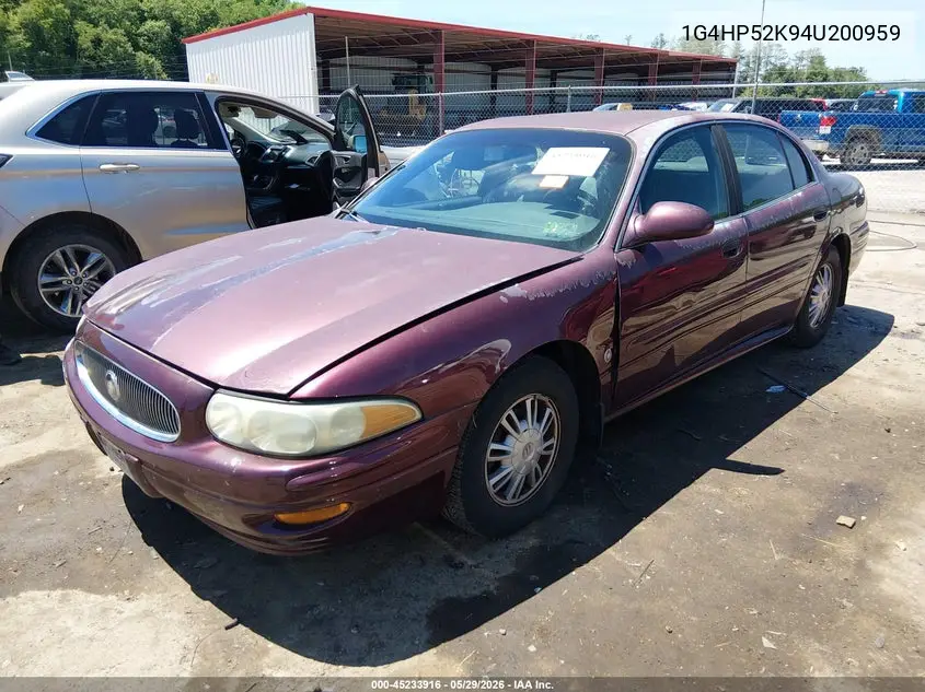 2004 Buick Lesabre Custom VIN: 1G4HP52K94U200959 Lot: 45233916