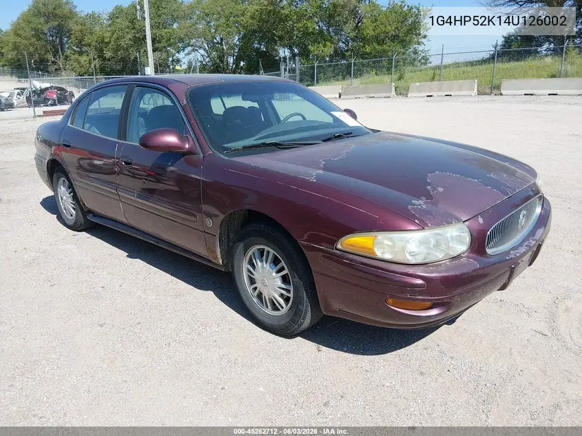 2004 Buick Lesabre Custom VIN: 1G4HP52K14U126002 Lot: 45262712