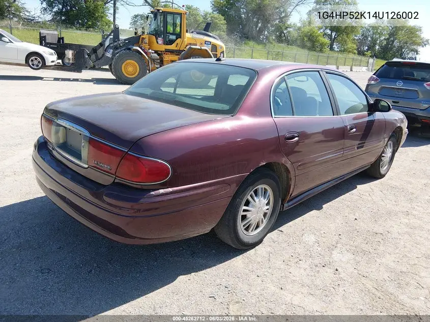 2004 Buick Lesabre Custom VIN: 1G4HP52K14U126002 Lot: 45262712