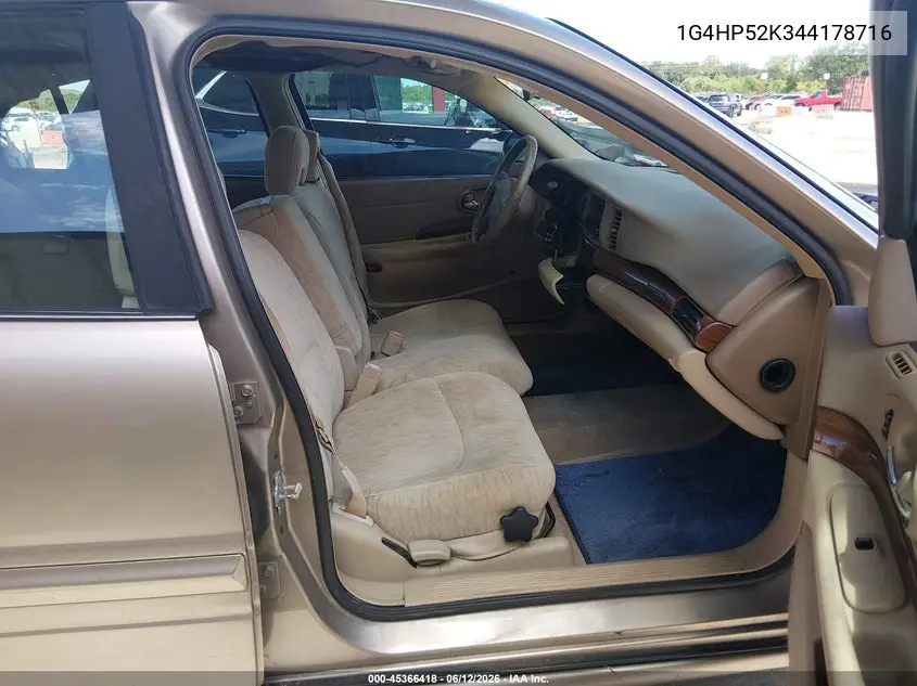 2004 Buick Lesabre Custom VIN: 1G4HP52K344178716 Lot: 45366418