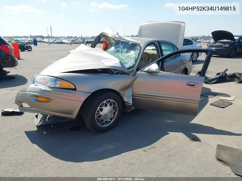 2004 Buick Lesabre Custom VIN: 1G4HP52K34U149815 Lot: 45618211