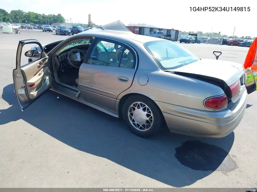 2004 Buick Lesabre Custom VIN: 1G4HP52K34U149815 Lot: 45618211