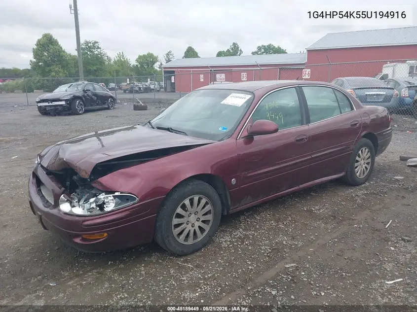 2005 Buick Lesabre Custom VIN: 1G4HP54K55U194916 Lot: 45189449