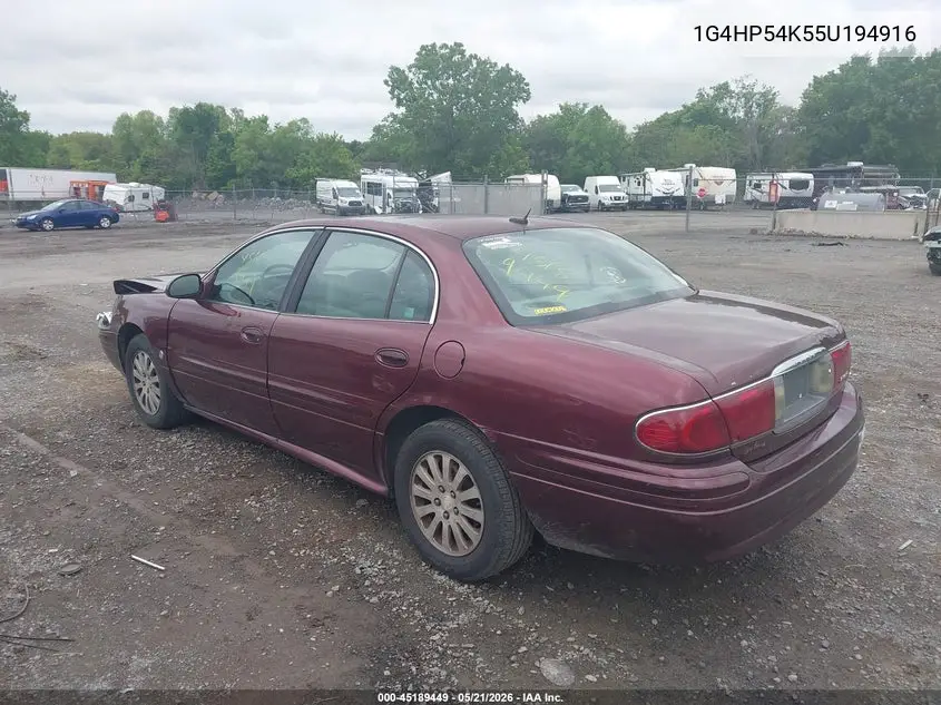 2005 Buick Lesabre Custom VIN: 1G4HP54K55U194916 Lot: 45189449