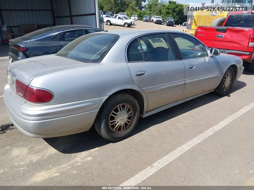 2005 Buick Lesabre Custom VIN: 1G4HP52K45U275778 Lot: 45275154