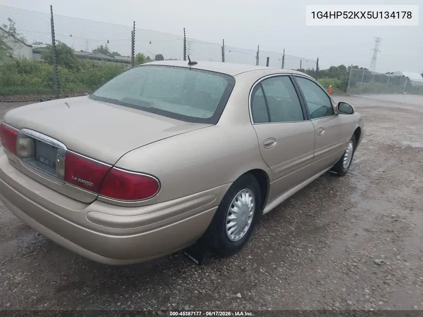 2005 Buick Lesabre Custom VIN: 1G4HP52KX5U134178 Lot: 45387177