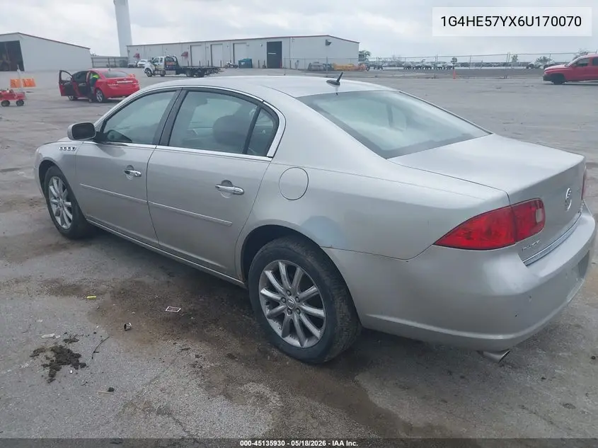 2006 Buick Lucerne Cxs VIN: 1G4HE57YX6U170070 Lot: 45135930