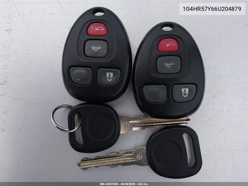 2006 Buick Lucerne Cxl VIN: 1G4HR57Y66U204879 Lot: 45201005