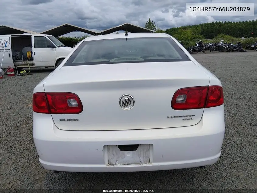 2006 Buick Lucerne Cxl VIN: 1G4HR57Y66U204879 Lot: 45201005