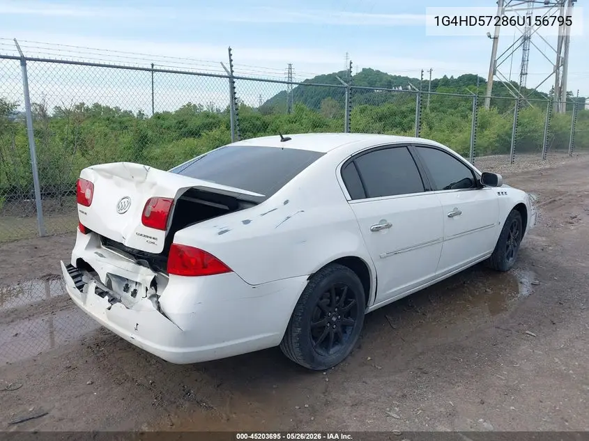 2006 Buick Lucerne Cxl VIN: 1G4HD57286U156795 Lot: 45203695