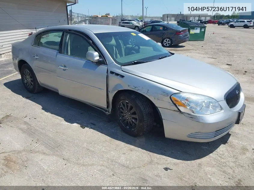 2006 Buick Lucerne Cx VIN: 1G4HP57236U171941 Lot: 45215663