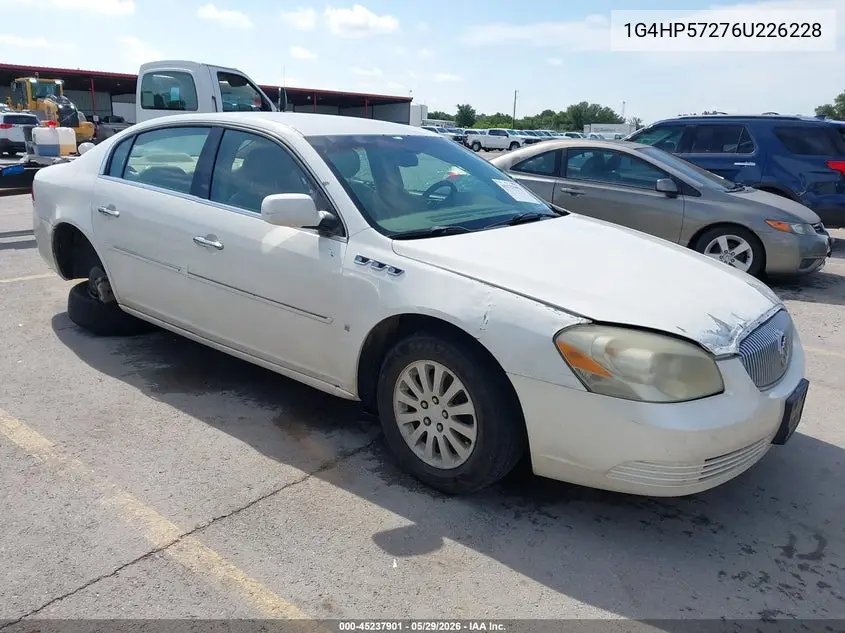 2006 Buick Lucerne Cx VIN: 1G4HP57276U226228 Lot: 45237901