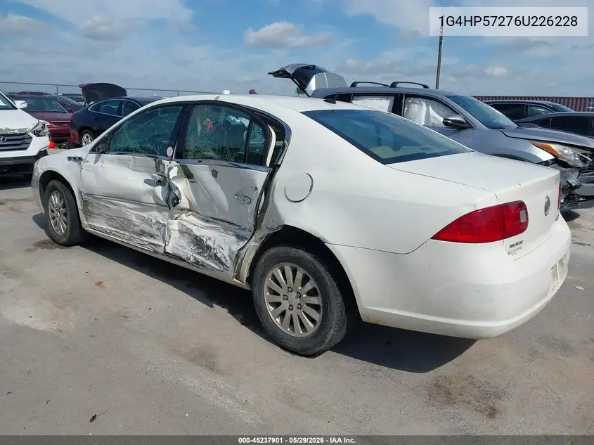 2006 Buick Lucerne Cx VIN: 1G4HP57276U226228 Lot: 45237901