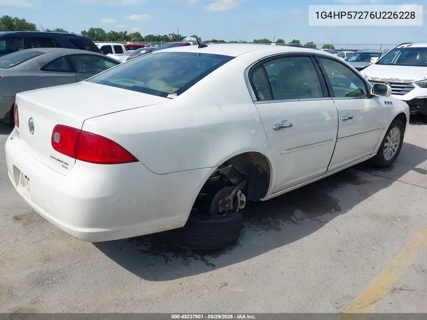 2006 Buick Lucerne Cx VIN: 1G4HP57276U226228 Lot: 45237901