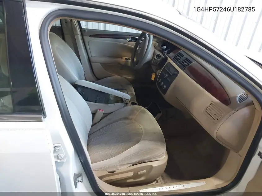 2006 Buick Lucerne Cx VIN: 1G4HP57246U182785 Lot: 45251218