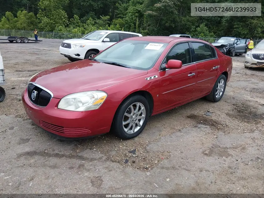 2006 Buick Lucerne Cxl VIN: 1G4HD57246U239933 Lot: 45256475