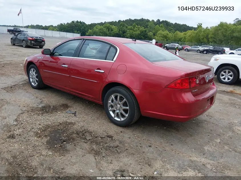 2006 Buick Lucerne Cxl VIN: 1G4HD57246U239933 Lot: 45256475
