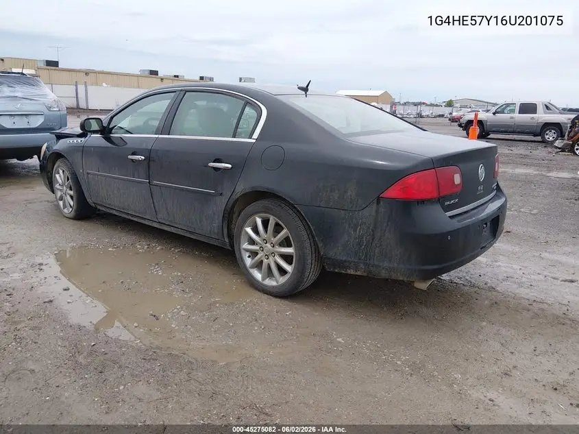 2006 Buick Lucerne Cxs VIN: 1G4HE57Y16U201075 Lot: 45275082