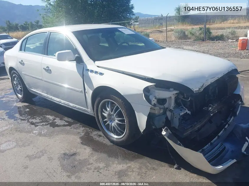 2006 Buick Lucerne Cxs VIN: 1G4HE57Y06U136557 Lot: 45312635