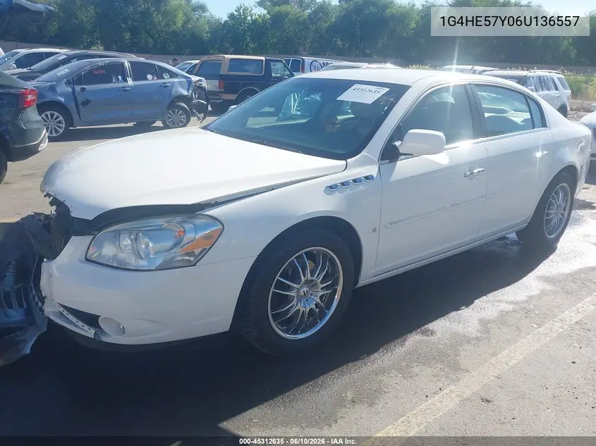 2006 Buick Lucerne Cxs VIN: 1G4HE57Y06U136557 Lot: 45312635