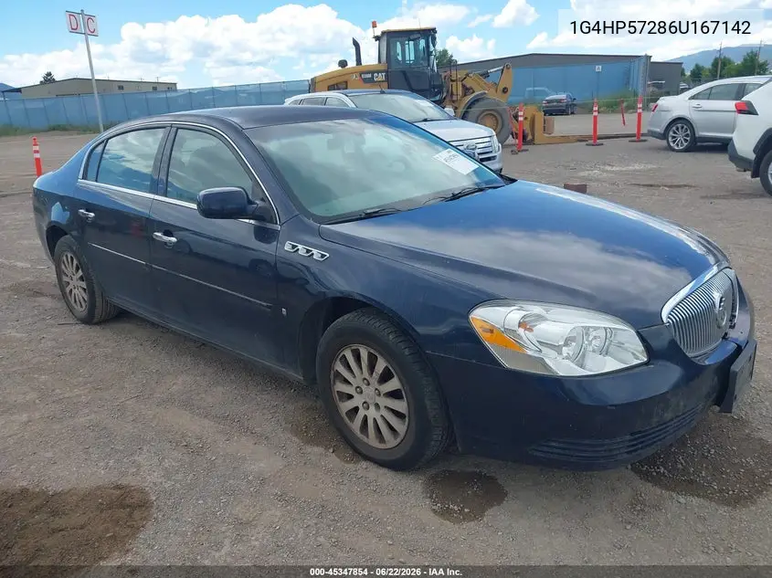 2006 Buick Lucerne Cx VIN: 1G4HP57286U167142 Lot: 45347854