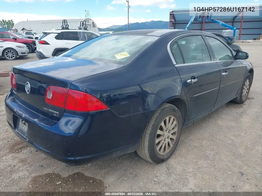 2006 Buick Lucerne Cx VIN: 1G4HP57286U167142 Lot: 45347854