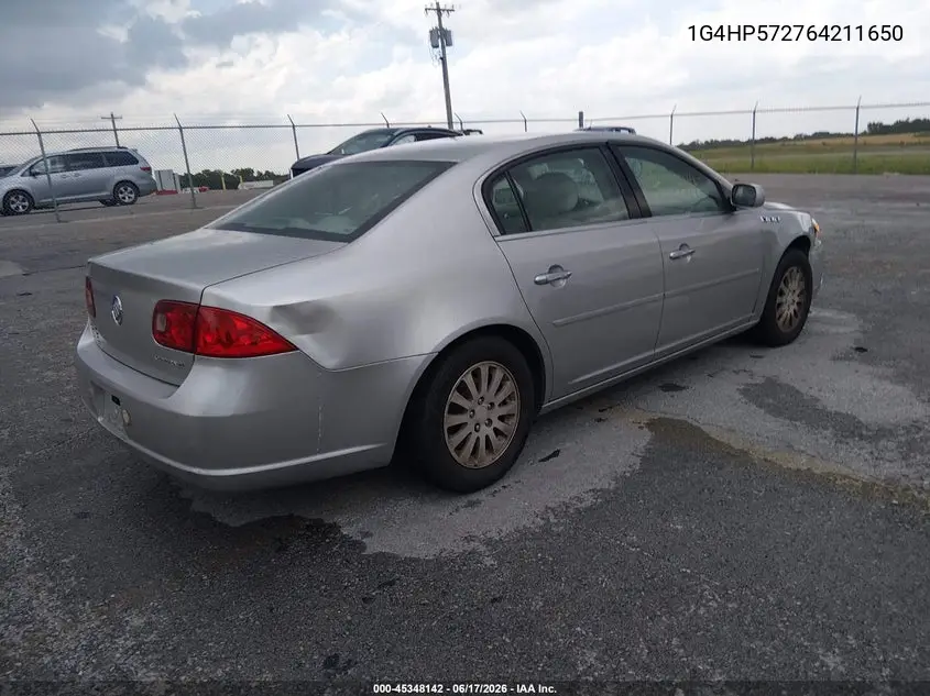 2006 Buick Lucerne Cx VIN: 1G4HP57276U211650 Lot: 45348142