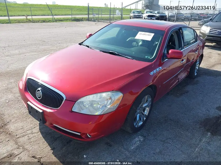 2006 Buick Lucerne Cxs VIN: 1G4HE57Y26U233419 Lot: 45495305