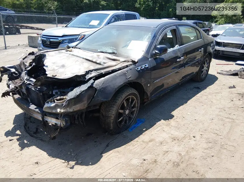 2006 Buick Lucerne Cxl VIN: 1G4HD57236U239356 Lot: 45536291