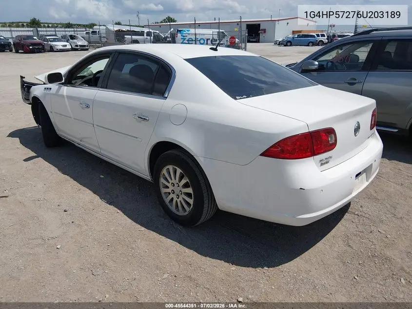2006 Buick Lucerne Cx VIN: 1G4HP57276U203189 Lot: 45544351