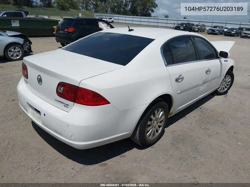 2006 Buick Lucerne Cx VIN: 1G4HP57276U203189 Lot: 45544351
