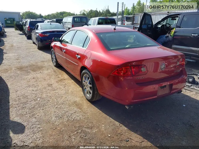 2006 Buick Lucerne Cxl VIN: 1G4HR57Y76U170094 Lot: 45548308