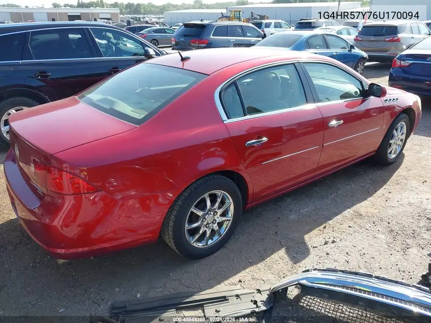 2006 Buick Lucerne Cxl VIN: 1G4HR57Y76U170094 Lot: 45548308