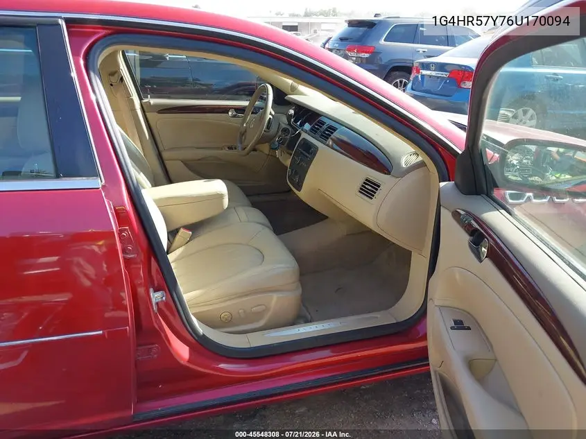 2006 Buick Lucerne Cxl VIN: 1G4HR57Y76U170094 Lot: 45548308