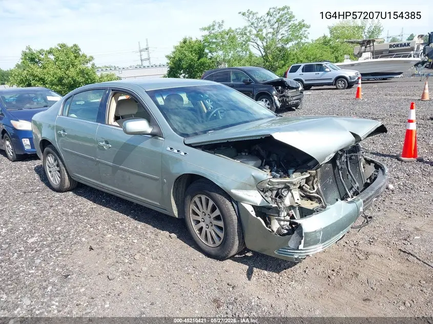 2007 Buick Lucerne Cx VIN: 1G4HP57207U154385 Lot: 45210421