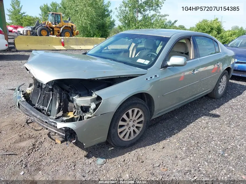 2007 Buick Lucerne Cx VIN: 1G4HP57207U154385 Lot: 45210421