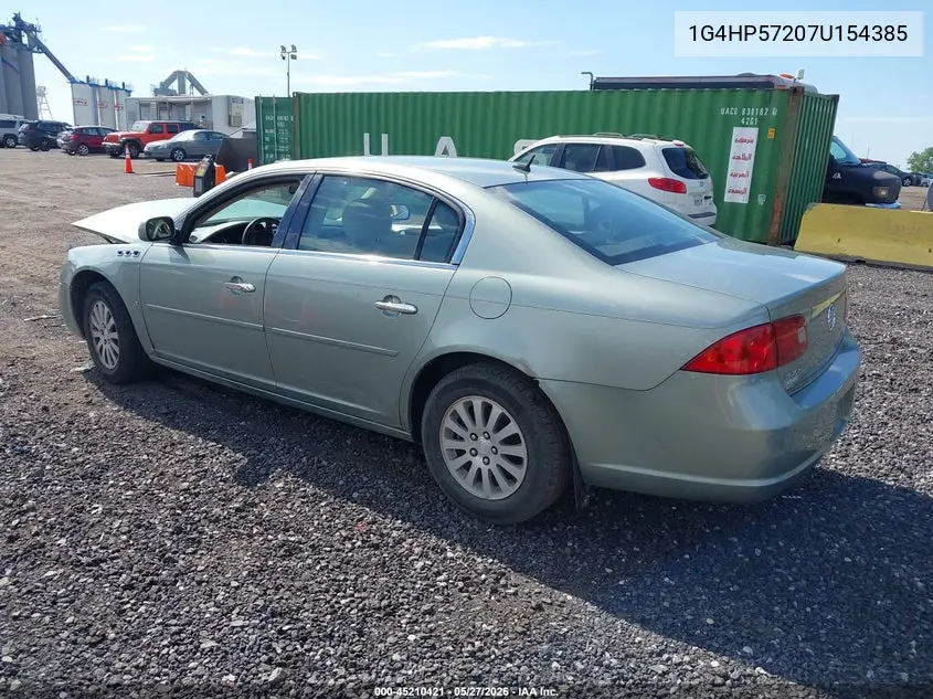 2007 Buick Lucerne Cx VIN: 1G4HP57207U154385 Lot: 45210421