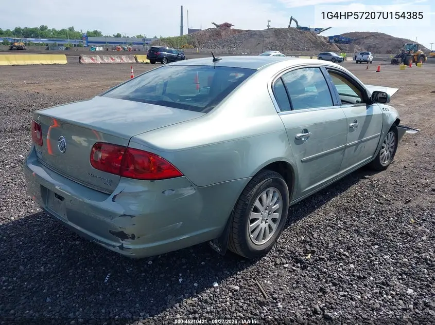 2007 Buick Lucerne Cx VIN: 1G4HP57207U154385 Lot: 45210421