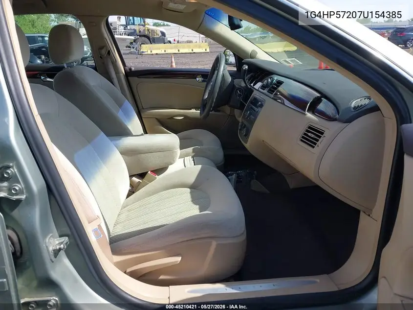 2007 Buick Lucerne Cx VIN: 1G4HP57207U154385 Lot: 45210421